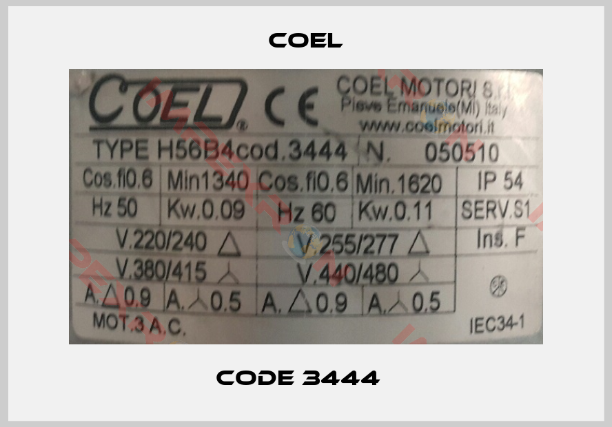 Coel-Code 3444  