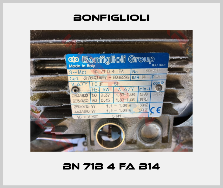 Bonfiglioli-BN 71B 4 FA B14