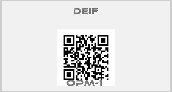 Deif-OPM-1 
