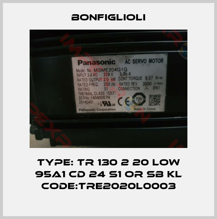 Bonfiglioli-Type: TR 130 2 20 LOW 95A1 CD 24 S1 OR SB KL Code:TRE2020L0003