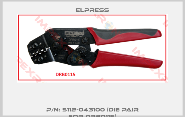 Elpress-P/N: 5112-043100 (Die pair for DRB0115)