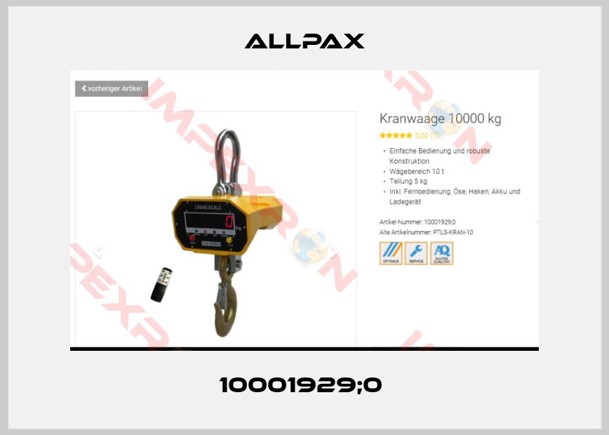 Allpax-10001929;0 