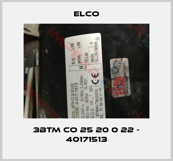 Elco-3BTM CO 25 20 0 22 - 40171513