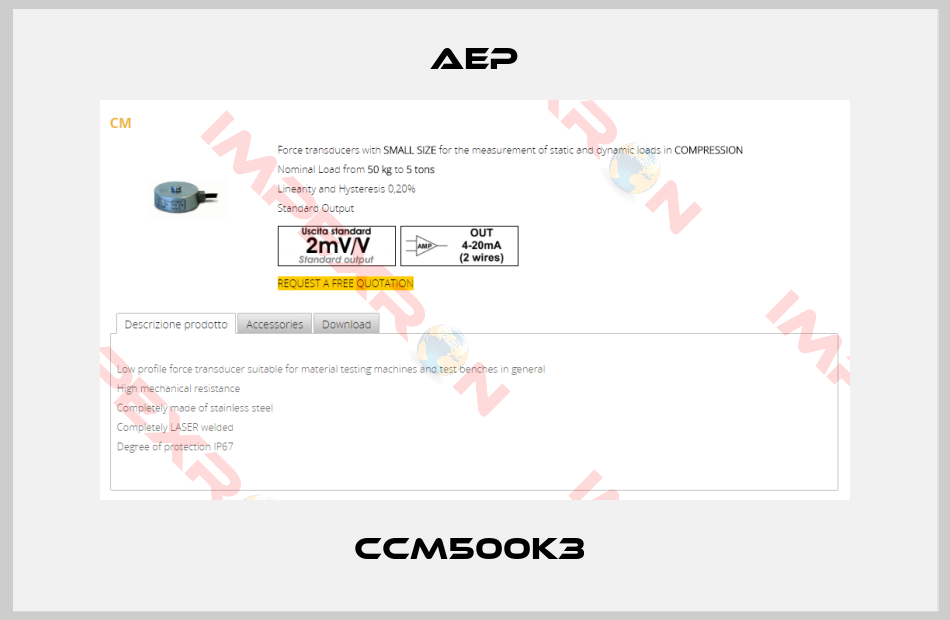AEP-CCM500K3 