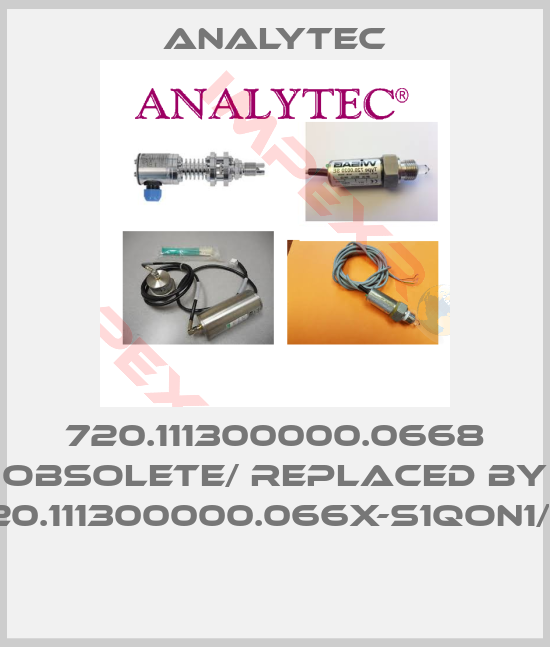 Analytec-720.111300000.0668 obsolete/ replaced by 720.111300000.066X-S1QON1/2" 