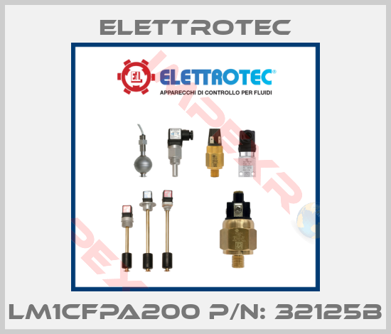 Elettrotec-LM1CFPA200 P/N: 32125B
