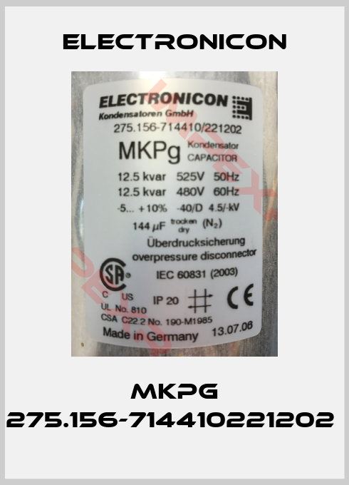Electronicon-MKPg 275.156-714410221202 