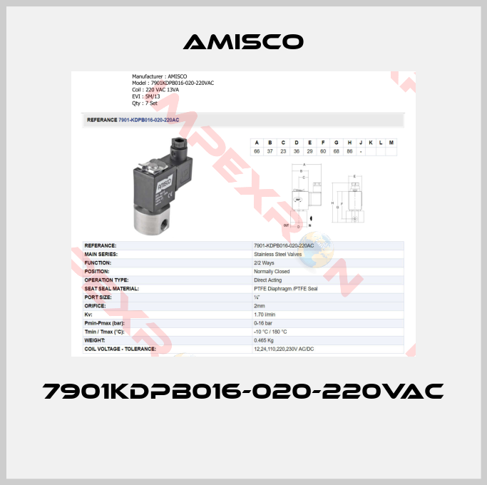 Amisco-7901KDPB016-020-220VAC 