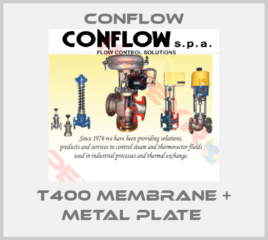 CONFLOW-T400 membrane + metal plate 