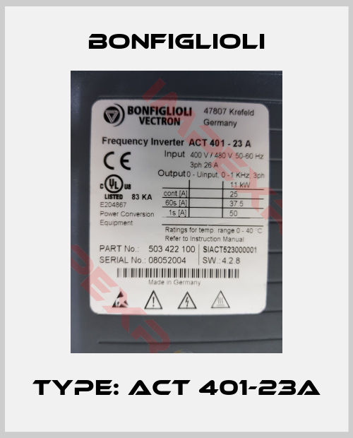 Bonfiglioli-Type: ACT 401-23A