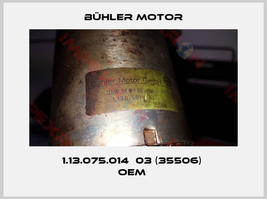 Bühler Motor-1.13.075.014  03 (35506)  OEM 