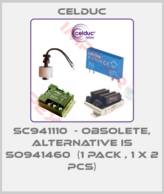 Celduc-SC941110  - obsolete, alternative is SO941460  (1 pack , 1 x 2 pcs)
