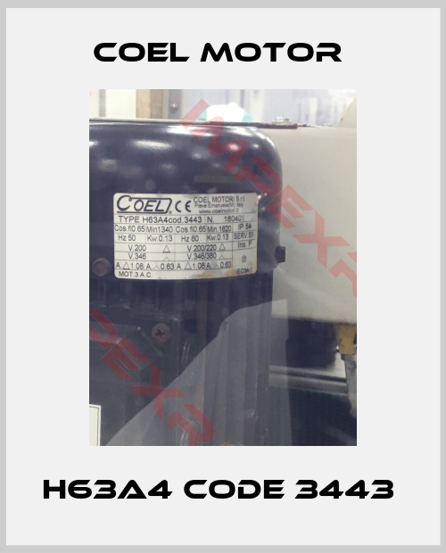 Coel-H63A4 code 3443 