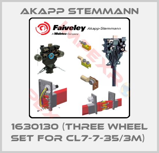 Akapp Stemmann-1630130 (three wheel set for CL7-7-35/3M) 