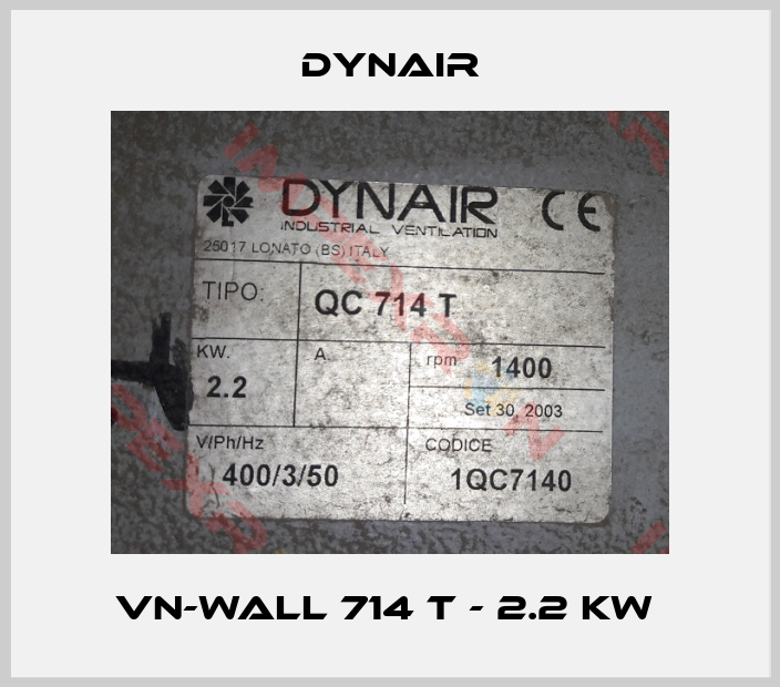 Dynair-VN-Wall 714 T - 2.2 kW 