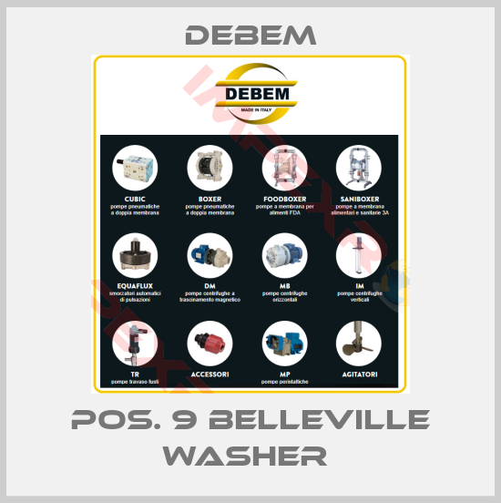 Debem-Pos. 9 BELLEVILLE WASHER 