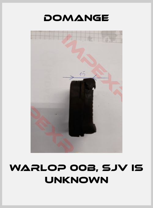 Domange-Warlop 00B, SJV is unknown