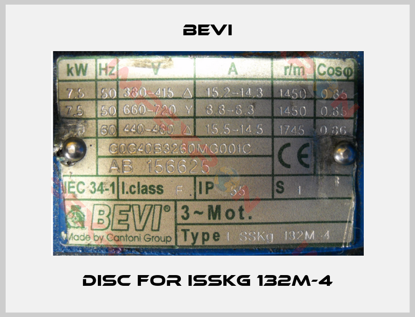 Bevi-disc for ISSKg 132M-4