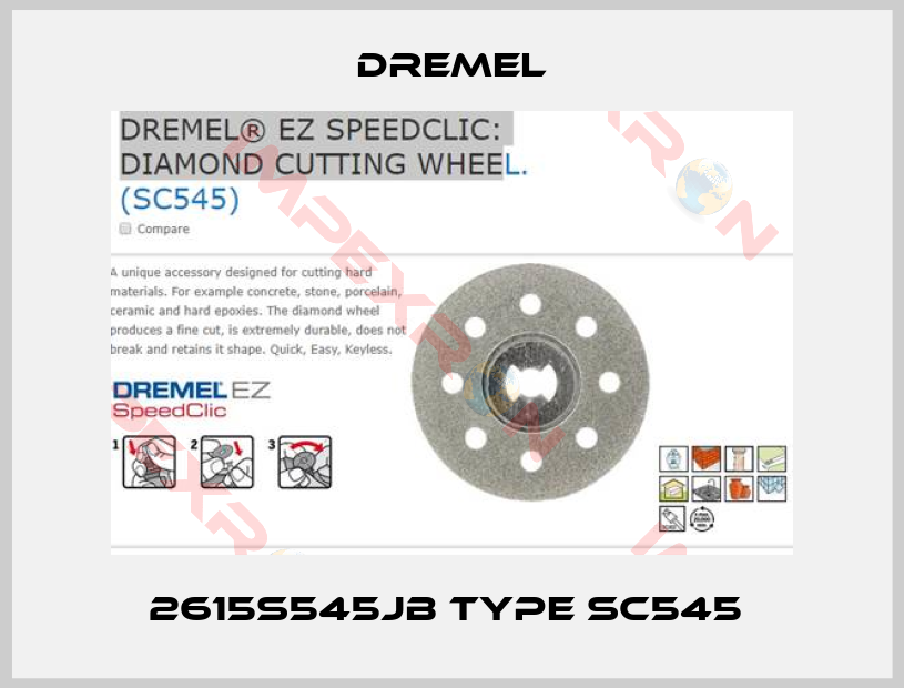 Dremel-2615S545JB Type SC545 