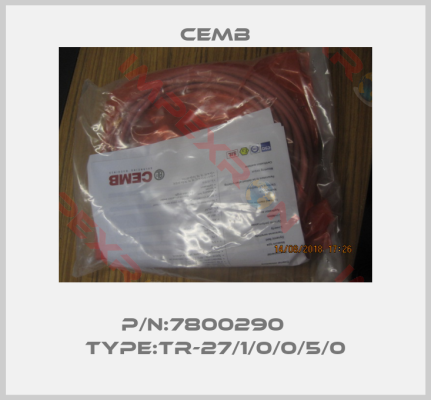 Cemb-p/n:7800290     Type:TR-27/1/0/0/5/0