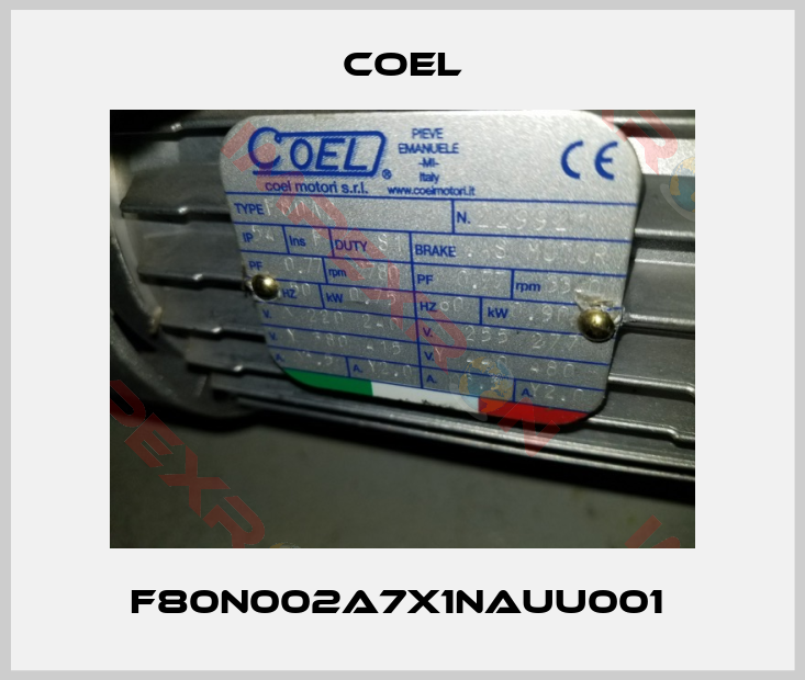 Coel-F80N002A7X1NAUU001 