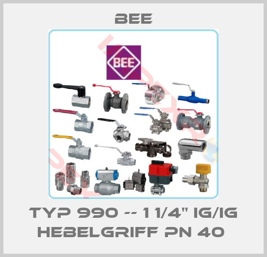 BEE- Typ 990 -- 1 1/4" IG/IG Hebelgriff PN 40 