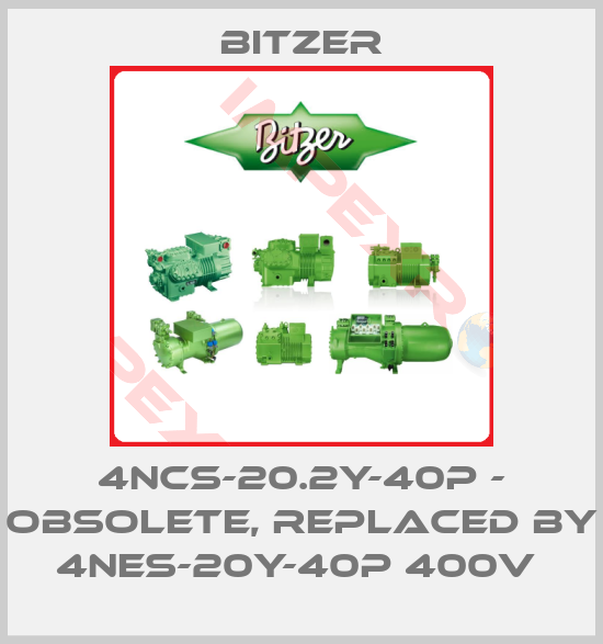 Bitzer-4ncs-20.2y-40p - obsolete, replaced by 4NES-20Y-40P 400V 