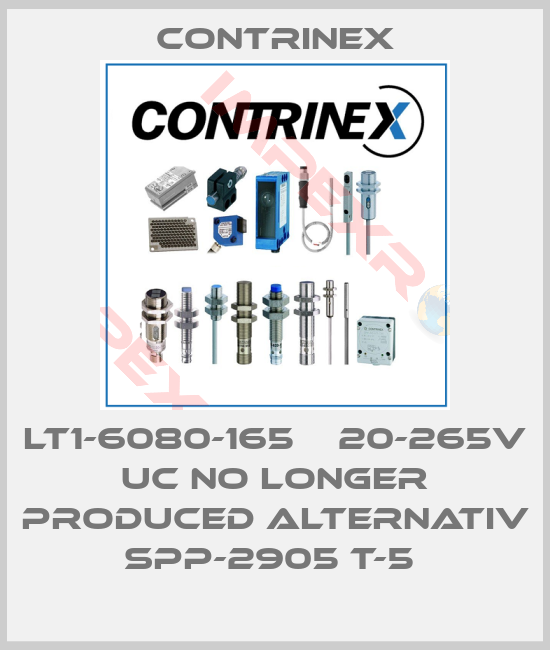 Contrinex-LT1-6080-165    20-265V UC NO LONGER PRODUCED ALTERNATIV SPP-2905 T-5 
