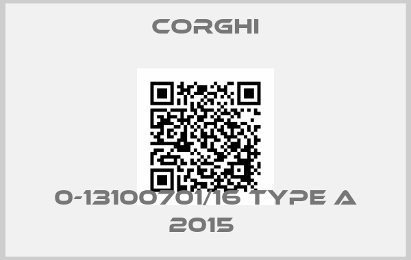 Corghi-0-13100701/16 Type A 2015 