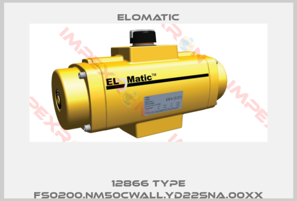 Elomatic-12866 Type FS0200.NM50CWALL.YD22SNA.00XX