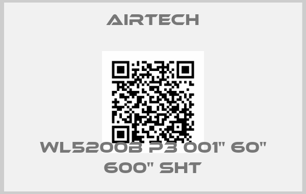 Airtech-WL5200B P3 001" 60" 600" SHT