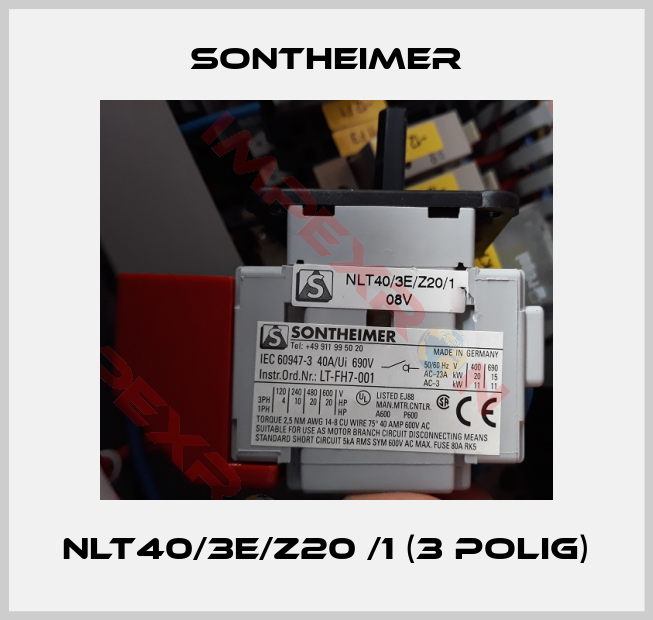 Sontheimer-NLT40/3E/Z20 /1 (3 polig)