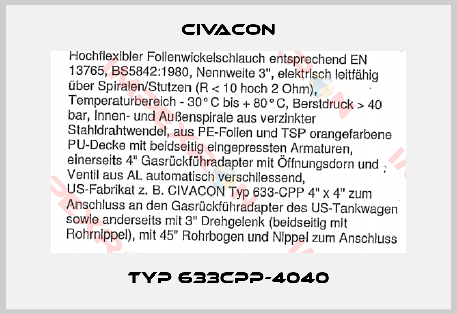 Civacon-Typ 633CPP-4040