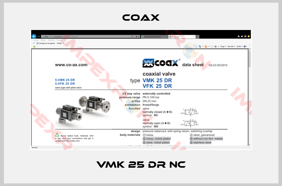 Coax-VMK 25 DR NC