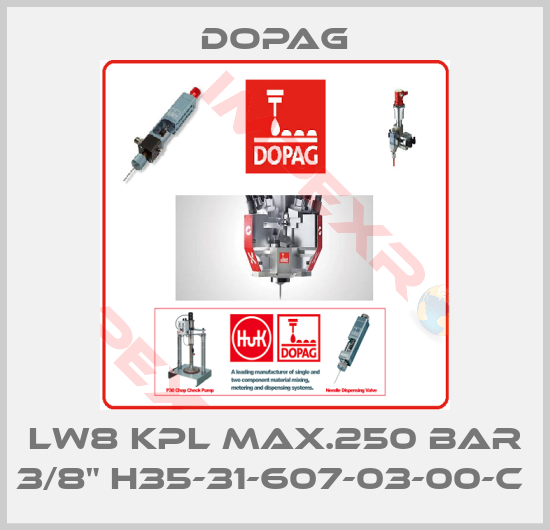 Dopag-LW8 KPL MAX.250 BAR 3/8" H35-31-607-03-00-C 