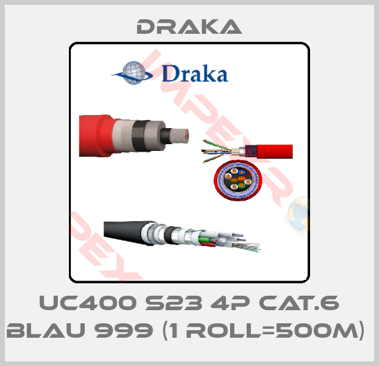 Draka-UC400 S23 4P Cat.6 blau 999 (1 roll=500m) 