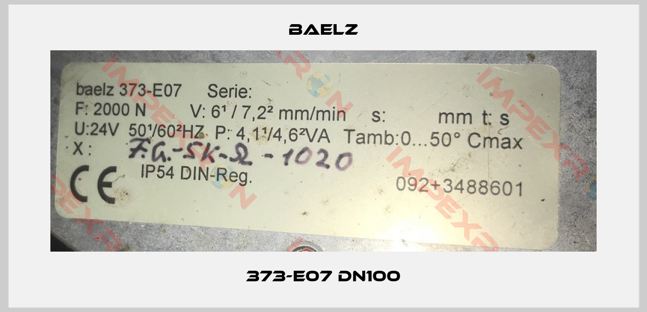 Baelz-373-E07 DN100
