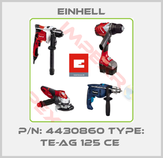 Einhell-P/N: 4430860 Type: TE-AG 125 CE 