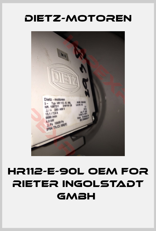 Dietz-Motoren-HR112-E-90L OEM for Rieter Ingolstadt GmbH 