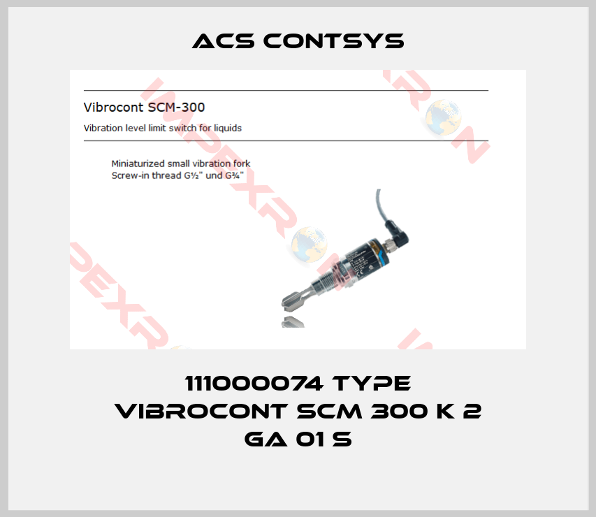 ACS CONTSYS-111000074 Type Vibrocont SCM 300 K 2 GA 01 S