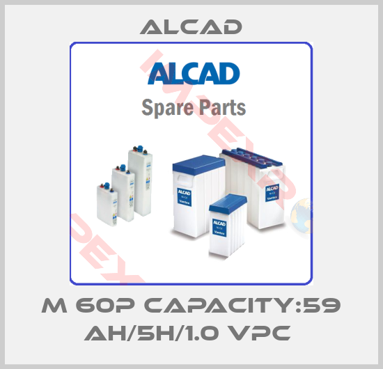 Alcad-M 60P CAPACITY:59 AH/5H/1.0 VPC 