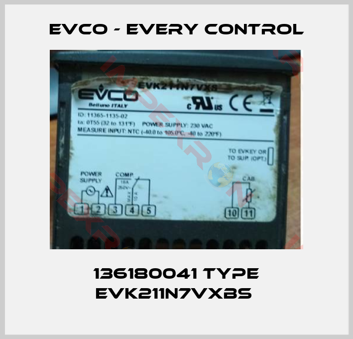 EVCO - Every Control-136180041 Type EVK211N7VXBS 