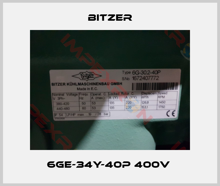 Bitzer-6GE-34Y-40P 400V 