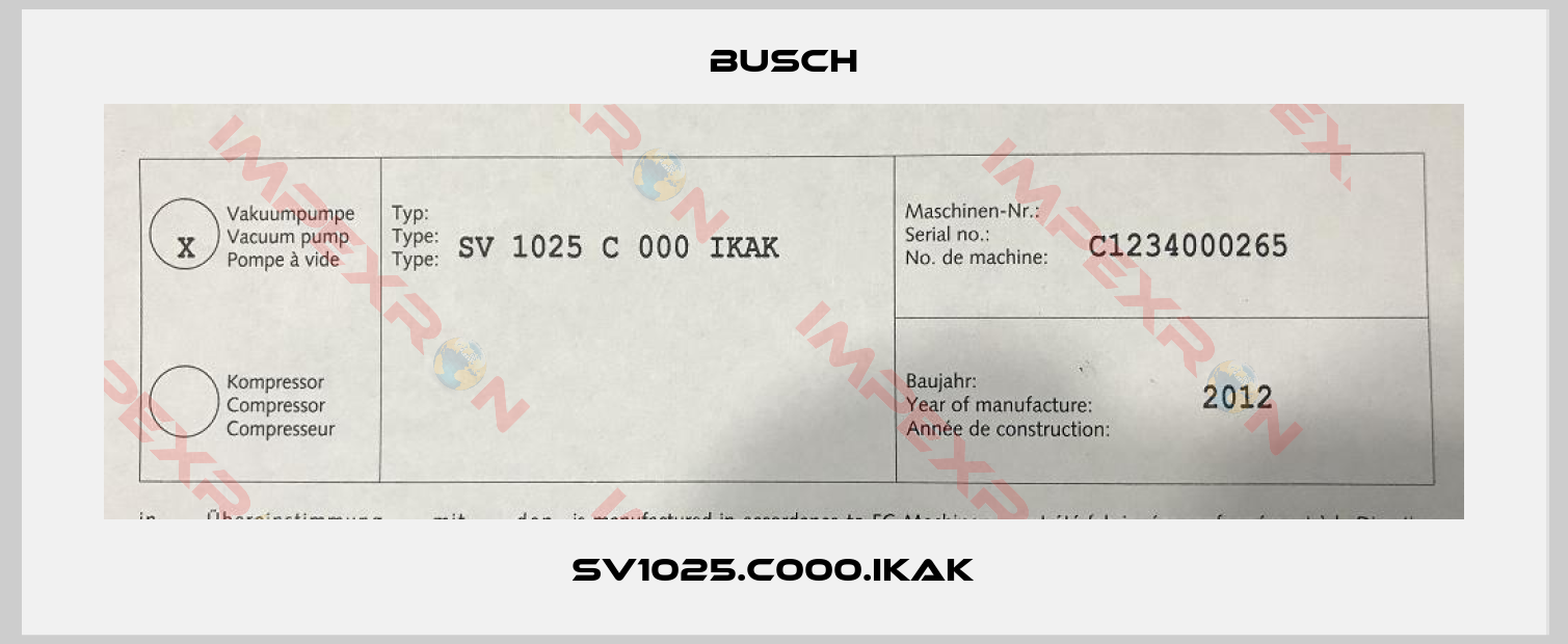 Busch-SV1025.C000.IKAK  