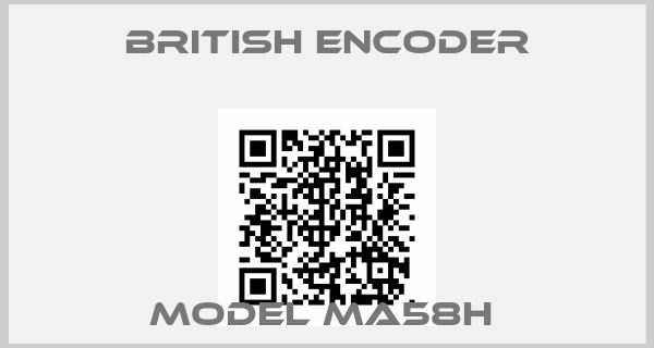 British Encoder-Model MA58H 