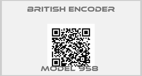 British Encoder-Model 958 