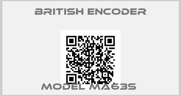 British Encoder-Model MA63S 