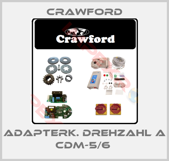 Crawford-Adapterk. Drehzahl A CDM-5/6 
