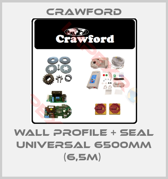 Crawford-Wall profile + seal universal 6500mm (6,5m) 