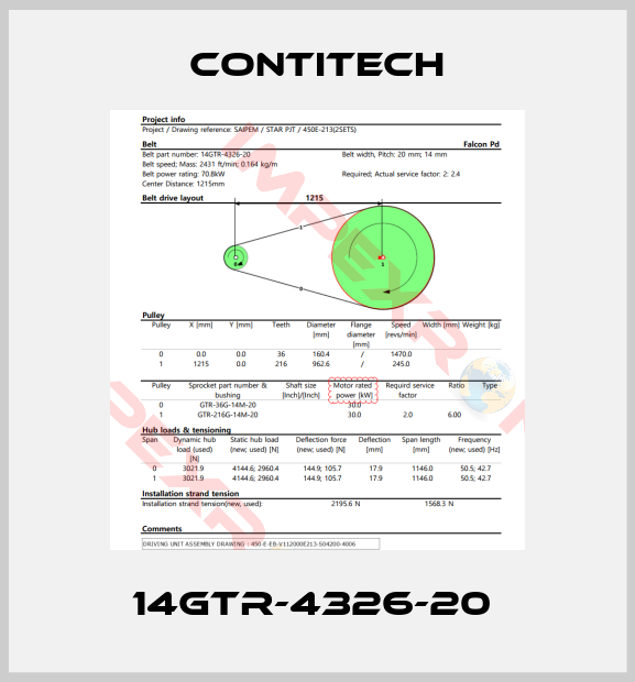 Contitech-14GTR-4326-20 